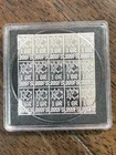 1 Gram Silver .999 Silver Fractional bar Sheet 15 x 1gn in Plastic Case