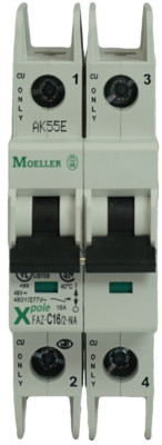 Moeller FAZ-C16/2-NA 2P Circuit Breaker Welding Bus Bar Welding Motor Compressor