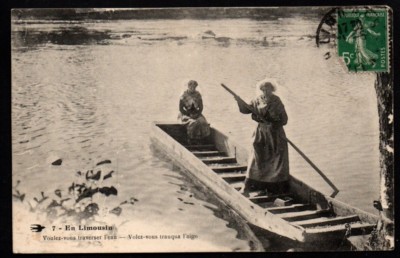 CPA -- LIMOUSINE WOLLEN SIE DAS WASSER ÜBERQUEREN FLIEGEN SIE TRAUQUA L AIGO 303.E