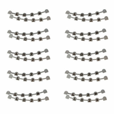 2 Pcs Dental Ortho Lingual Retainer Splits Wire Mesh Mark Backing Upper/Lower