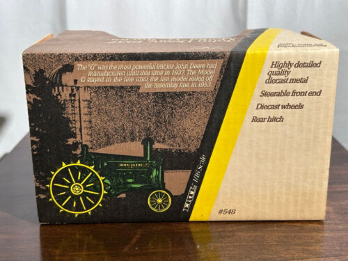 JOHN DEERE 1/16 COLLECTORS EDITION 1937 MODEL G TRACTOR #548 ERTL NIB - Picture 3 of 5