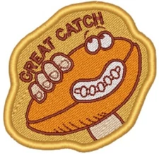 Trend Scratch and Sniff Sticker Machine Embroidered Patch **NOT THE STICKER**