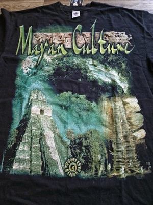 Vintage Resurreccion Mayan Culture All Over Print 90s Art T-Shirt 