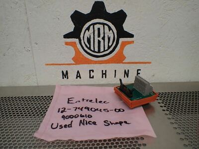 Entrelec 12-749045-00 9000610 Interface Module Used With Warranty