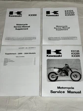 Printed Service Shop Repair Manual 1988-2004 Kawasaki KX125 KX250 KX500