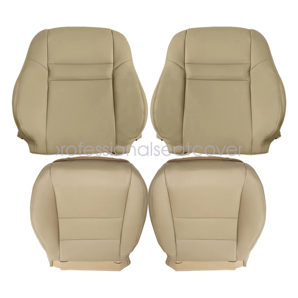 5 x Cubierta de asiento de cuero para Honda Accord 2003 2004-2007 parte inferior delantera y superior tostada Foto 4 de 4