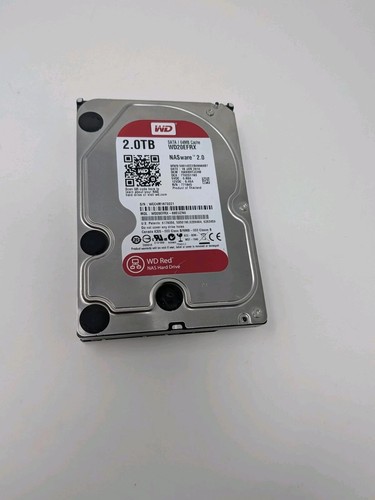 Western Digital Red NAS 2TB Hard Drive WD20EFRX NASware 3.0 SATA 64MB Cache
