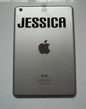 1 x Personalised Custom Name Decal - Vinyl Sticker for iPad Air Decal Block Font