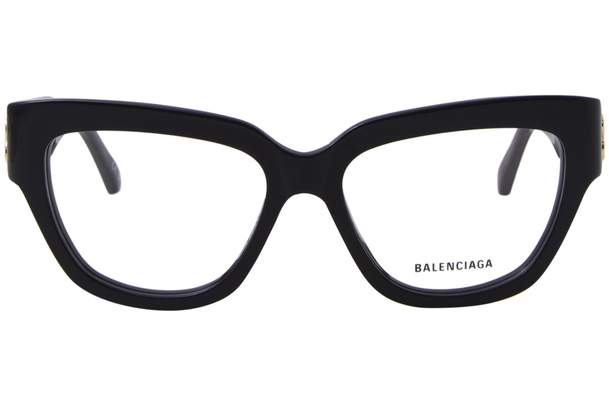 メガネ BALENCIAGA Balenciaga - BB0326O - 001 black black transpare Balenciaga BB0326O 001 Eyeglasses Women's Black Full Rim