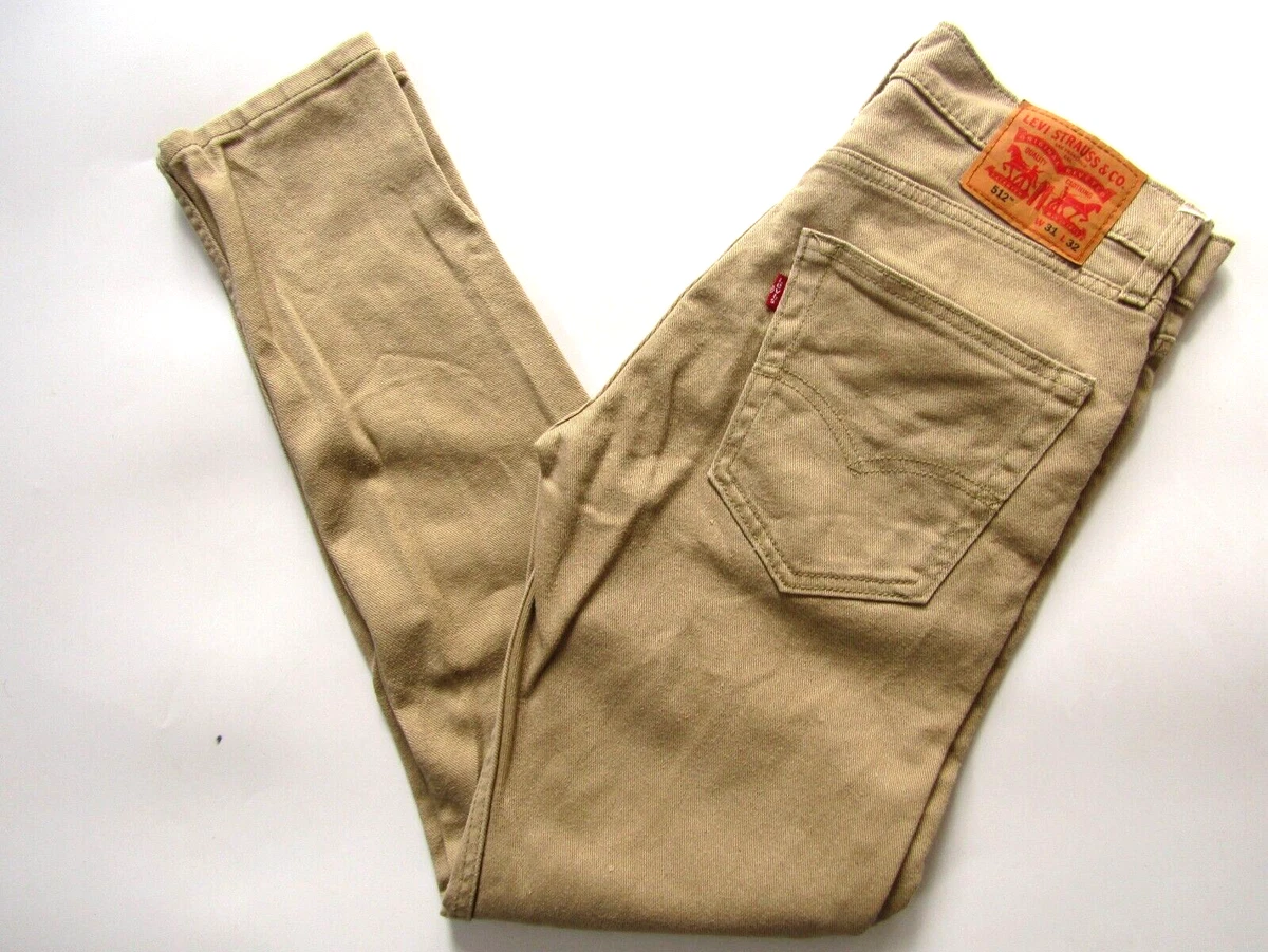 Levis 512 beige sale