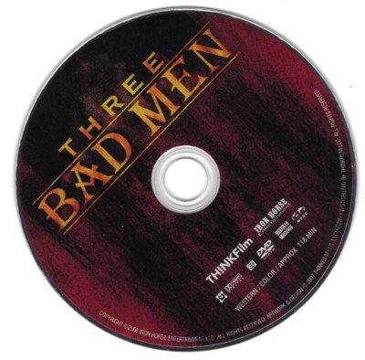 THREE BAD MEN (dvd) *** disc only **