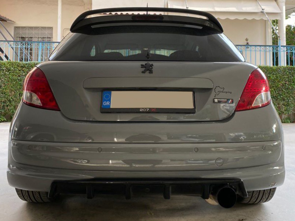REAR DIFFUSER FOR PEUGEOT 207 (2006-2014) ABS GLOSS BLACK | eBay