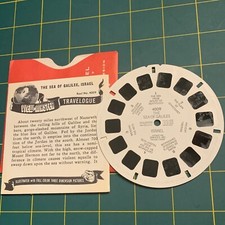 The SEA of GALILEE Israel 1948 View-Master Single Reel 4009 with Booklet 1L