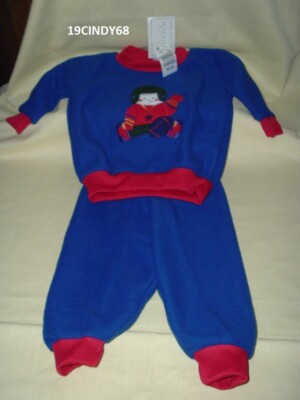 NEW WITH TAGS INFANT BOYS BASIC EDITIONS FLEECE SLEEPWEAR OR OUTFIT SIZE 12 MTHS