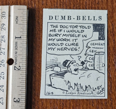 DUMB-BELLS COMIC 164 from 1936 Philadelphia Newspaper