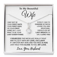 To My Wife Necklace, Christmas Gifts For Women, Anniversary Gift For Wife