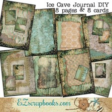 Ice Cave Junk Journal DIY Kit - Junk Journal, Journal, Smash Book - EZ-7079
