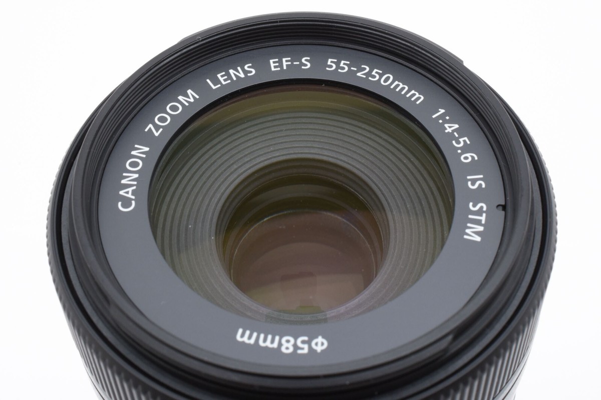 N MINT] Canon EF-S 55-250mm f/4-5.6 IS STM AF ZOOM Lens Black From