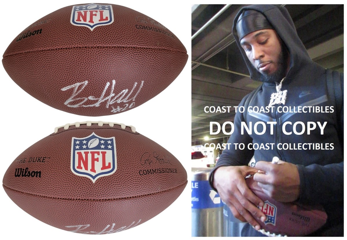 Breece Hall New York Jets signed NFL Duke football exact proof COA autographed Breece Hall New York Jets signed NFL Duke football exact proof COA autographed
