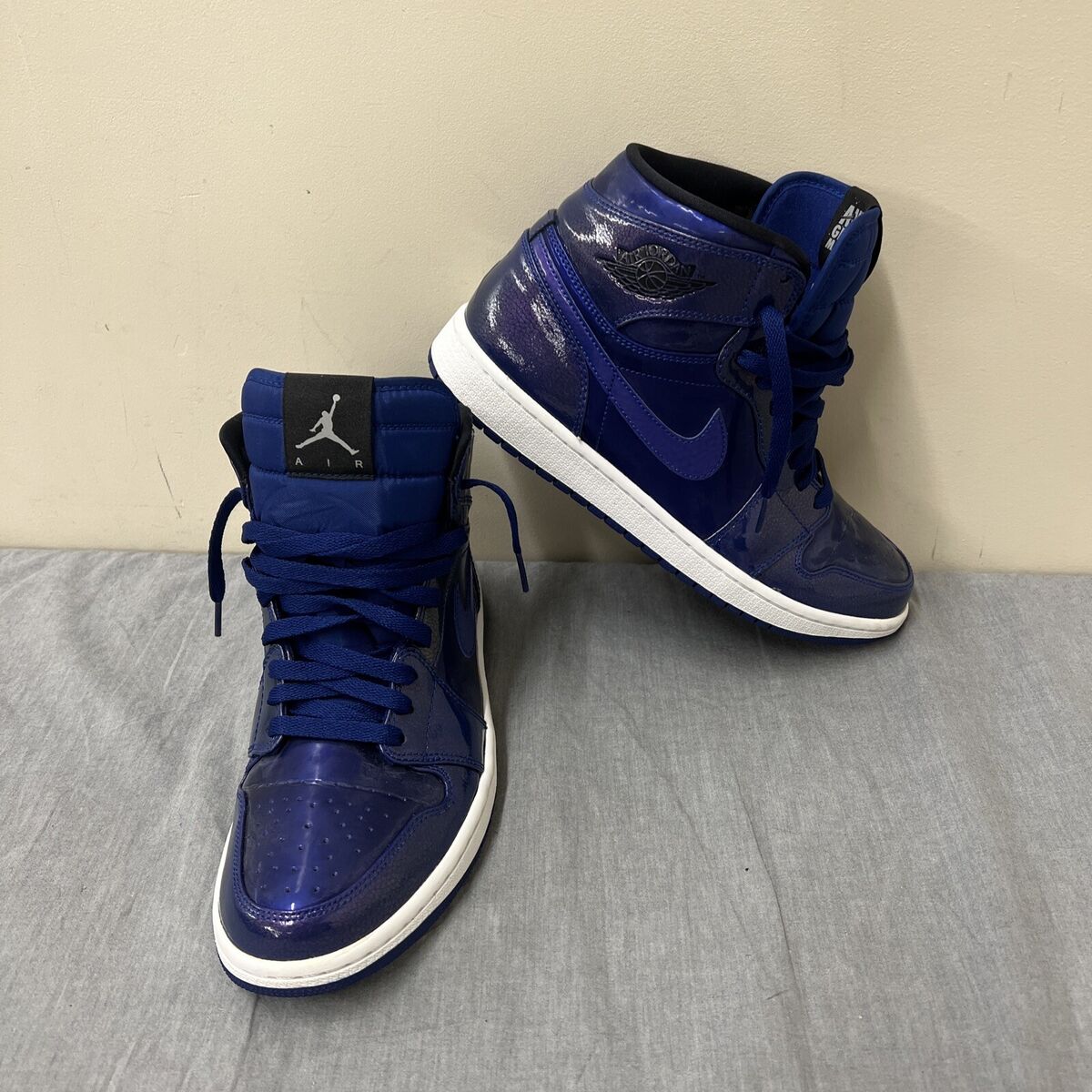 Nike Air Jordan 1 Retro High Deep Royal Patent Leather Shoes Nike Air Jordan 1 Retro High Deep Royal Patent Leather Shoes
