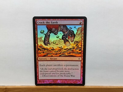 Magic MTG 1x Crack the Earth (Foil) NM, Betrayers of Kamigawa