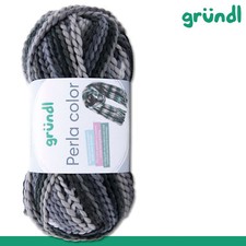 Gründl 100g Perla color Polyester Wolle Garn Stricken Farbverlauf 10 Farben