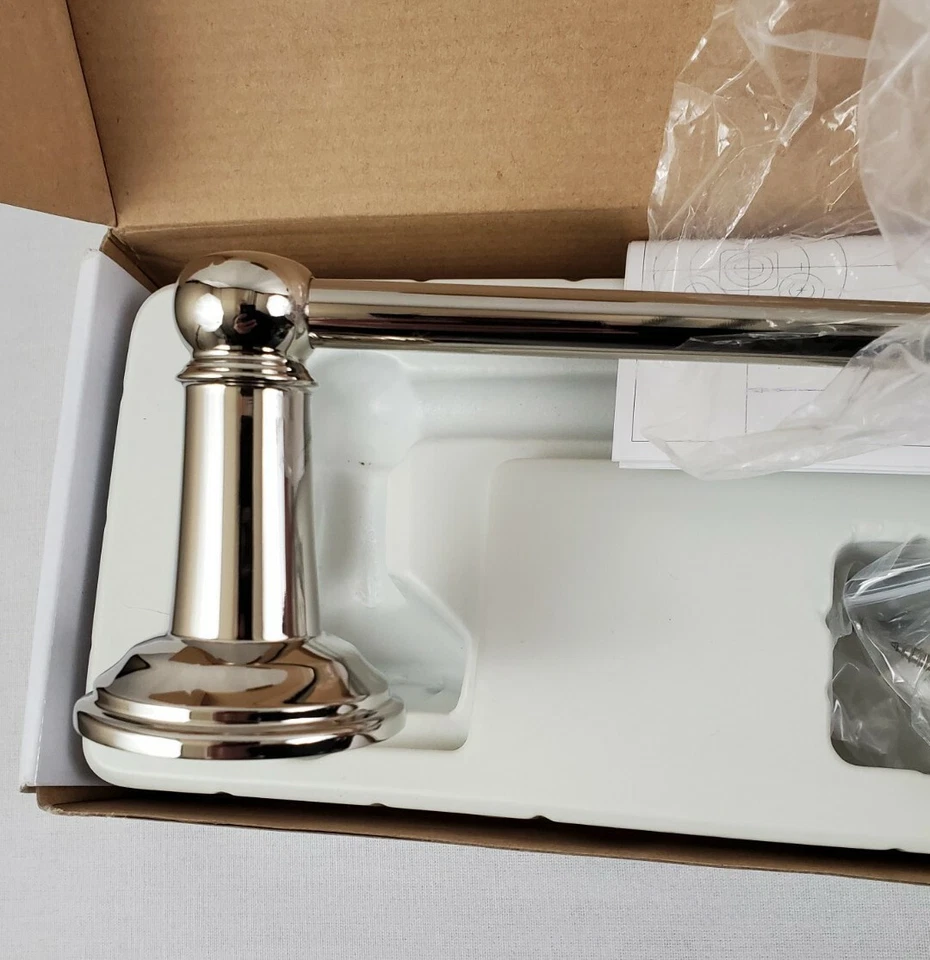 Toallero Toto 18" PN#YB30018 Colección Tradicional Serie A Níquel Pulido Foto 3 de 4