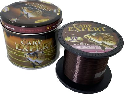 Carp Expert UV Brown Fishing Line 1100 yards / 1000 meters