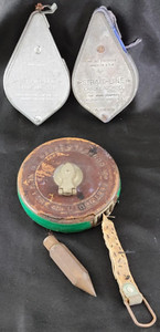Chalk Line Reel American Tool Irwin Plumb Bob Keuffel & Esser Tape Lot Vintage