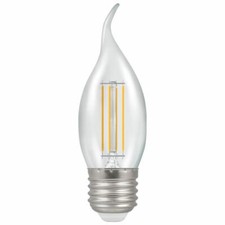 Image of CROMPTON LED Bent-Tip Candle Filament Clear Dimmable 5W 2700K ES E27