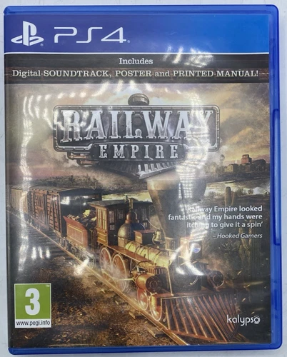 Playstation 4 PS4 Railway Empire Videogame (VGC, FREE & FAST UK POSTAGE)