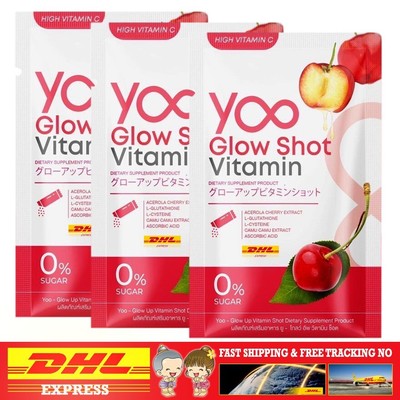 X3 Yoo Glow Shot Vitamin Plus 5Sachet/Pack Brightening Aura Radiant Skin Anti