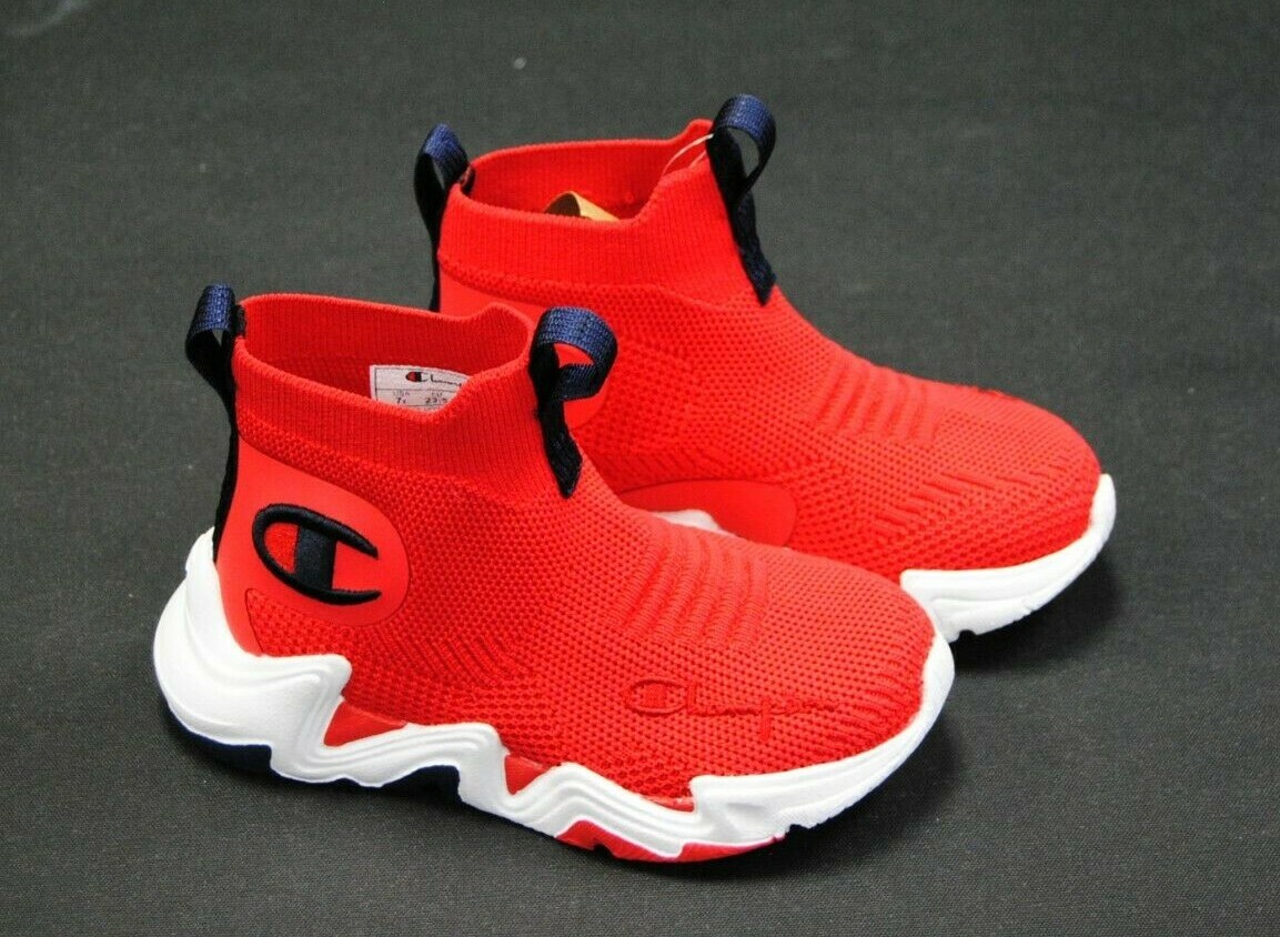 [CP101164T] NEW TODDLER CHAMPION HYPER C RAW SCARLET WHITE NAVY BLUE CB4