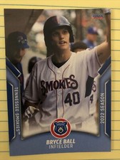 2022 Tennessee Smokies Bryce Ball RC Rookie Chicago Cubs
