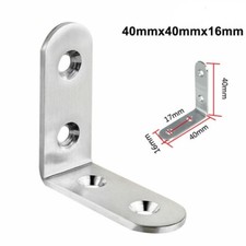 Corner Braces Brackets Right Angle L shape Stainless Steel Brace Bracket !