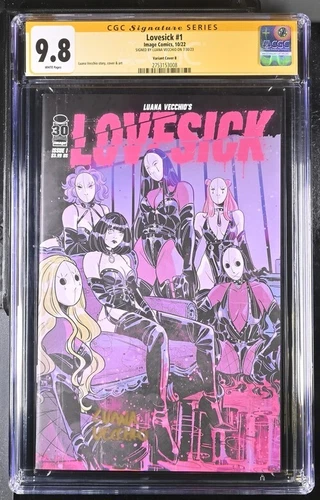 Lovesick #1 Variant Cover B Image Comics CGC SS 9.8 NM/Mint Signed Luana Vecchio
