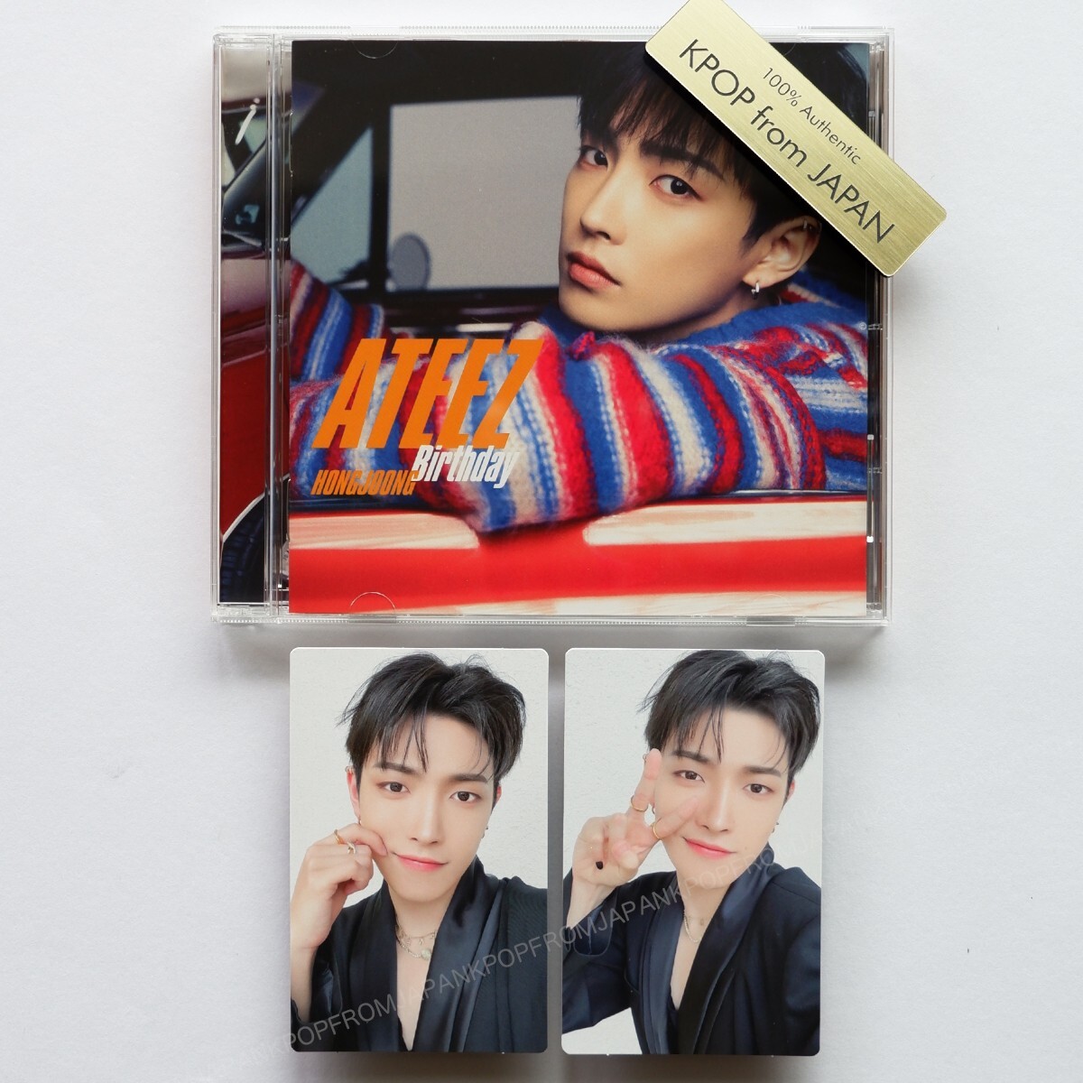 HONGJOONG ATEEZ Birthday JAPAN SOLO SET OPENED CD+2PHOTOCARD
