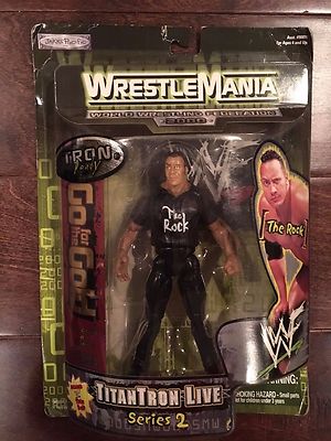 激レア】WWF タイタントロン・ライブ シリーズ2 ザ・ロック フィギュア WWF WWE WrestleMania Titan Tron Live Series 2 The Rock Figure