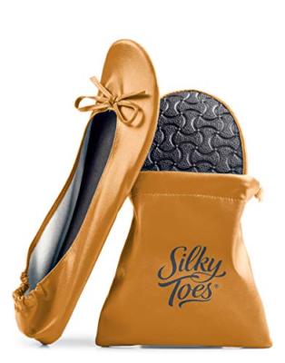 women's foldable portable travel ballet flat roll up slipper shoes