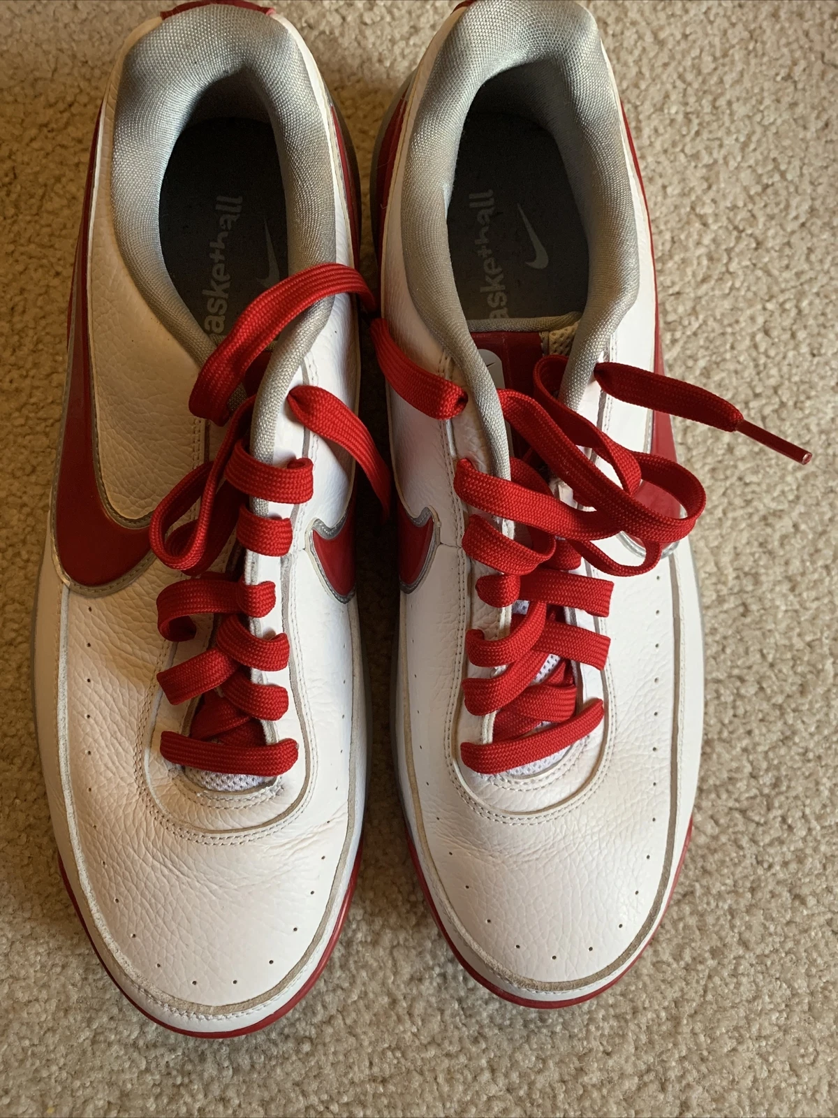 Chaussures de basketball homme Nike Match Supreme Hi LTR 631683 161 Taille 12,5 rouge blanc