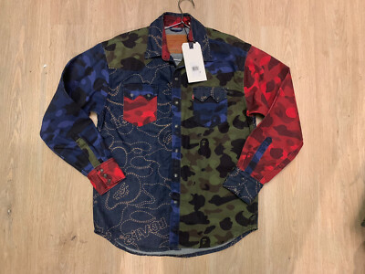 BAPE (a Bathing Ape) x LEVI S Camo Trucker Jacke Multicolor NEU Gr. M