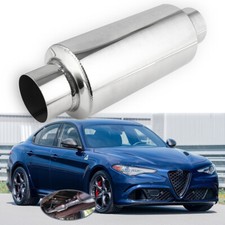 For Alfa Romeo Giulia 2.5" OD/ID 12" Length Exhaust Muffler Resonator Deep Sound