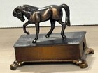 Vtg Metal Pencil Sharpener Small Prancing Horse On a Box  Collectible Hong Kong — photo 2