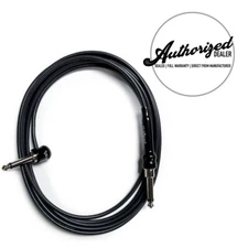 George L's .155 10 Foot Instrument Straight Right Angle Guitar Cable | Black