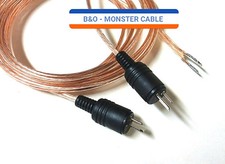 B &O Leak 2-Pin DIN Speaker-Cables-10ft -16awg MONSTER Cable German-made Plugs