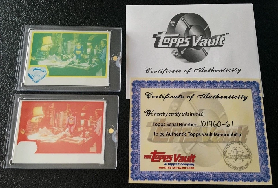 Superman 1978 Topps Vault Proof Card Set #60 Movie 1st Series Christopher Reeve - Image 2 of 4