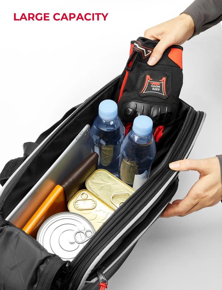 KEMIMOTO Alforjes Laterais de Motocicleta Bolsa Traseira Impermeável Para Grom 2022+ Bicicleta Suja - Imagem 4 de 4