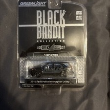 Greenlight Black Bandit 2013 Ford Police Interceptor Utility 1:64 Diecast