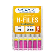 Dental H Files Size 06 25mm Stainless Steel Endodontic Hand Files