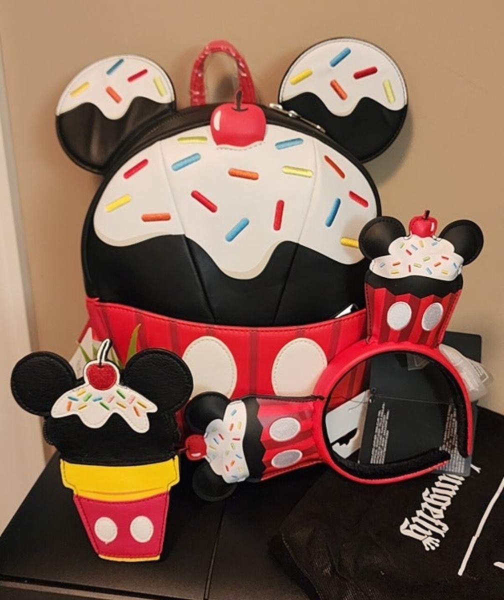 Loungefly Mickey Mouse Sprinkle Cupcake Cosplay Mini Backpack A Bag Full Of Sweet Surprises!? • • This Exclusive Mickey  main image 4